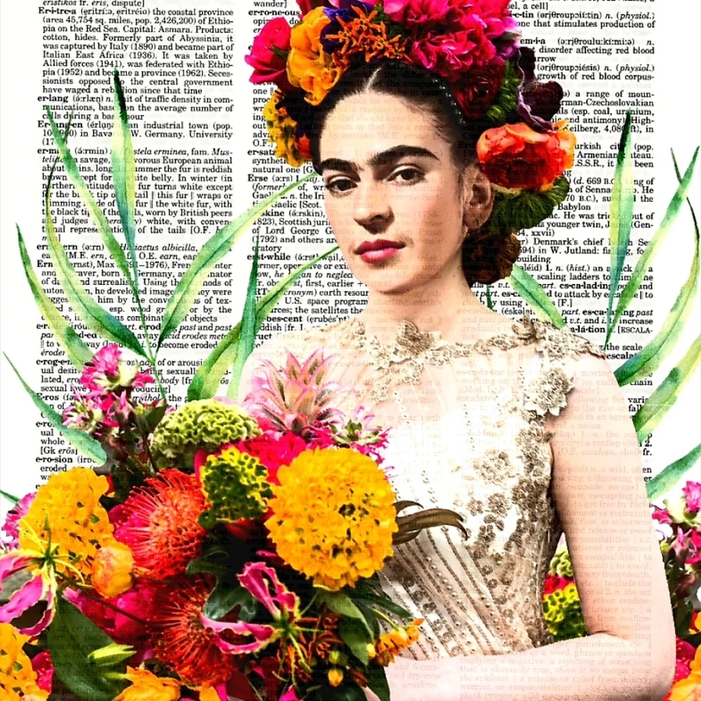 The Frida Kahlo Collection Vintage Dictionary Art Print Bundle